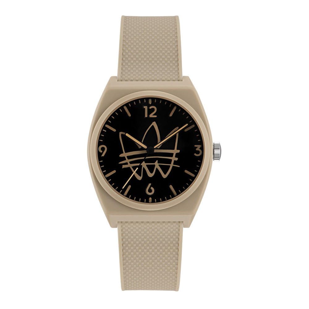 Adidas Originals Watch AOST22565 Unisex PROJECT TWO Black Quartz 38mm Watch Brand