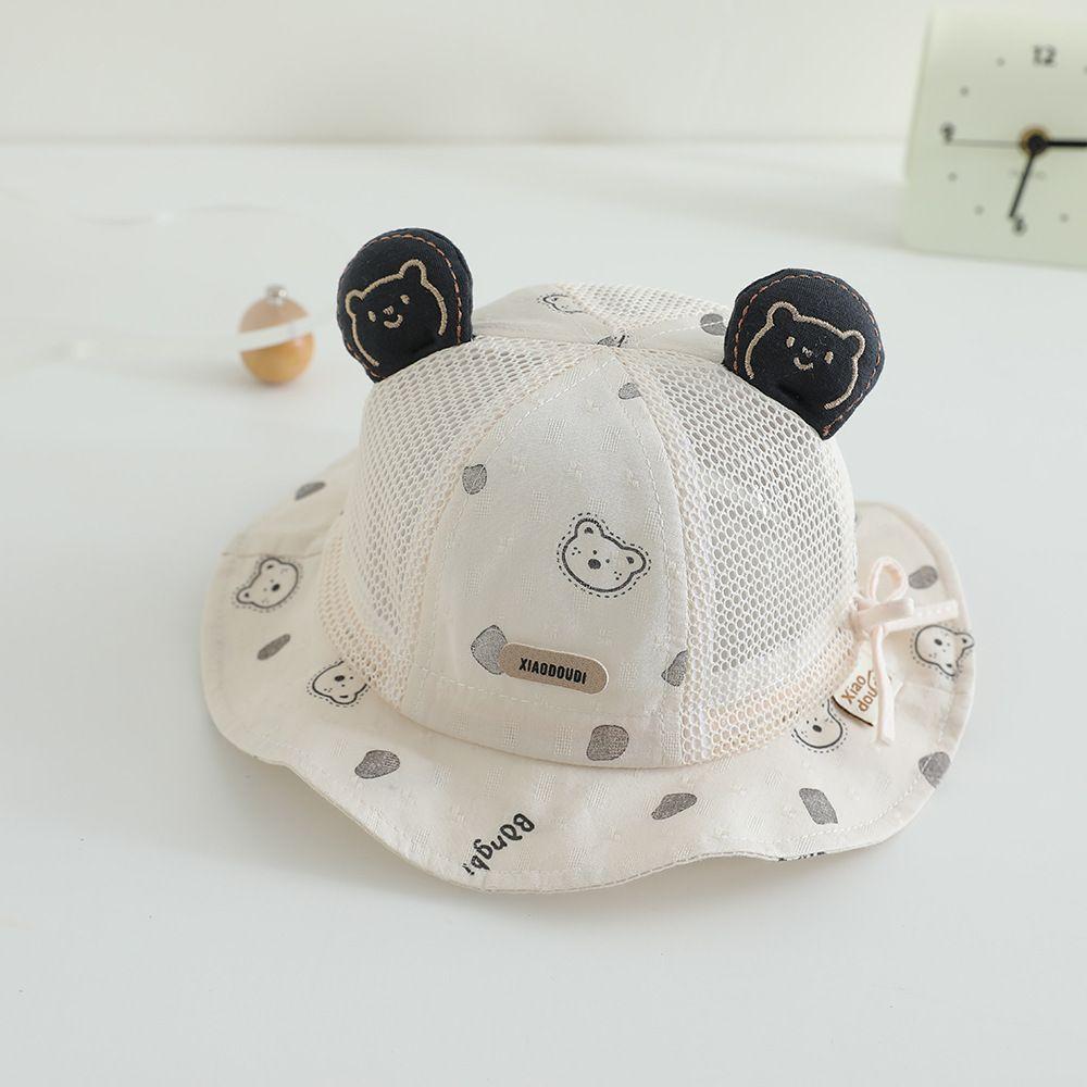 Baby Sun Hat Summer Mesh Kids Adjustable Wide Brim Cap For Sun Protection