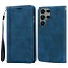For Samsung Galaxy S25 Ultra Case Business Style Magnetic Closure Leather Phone Cover with Strap