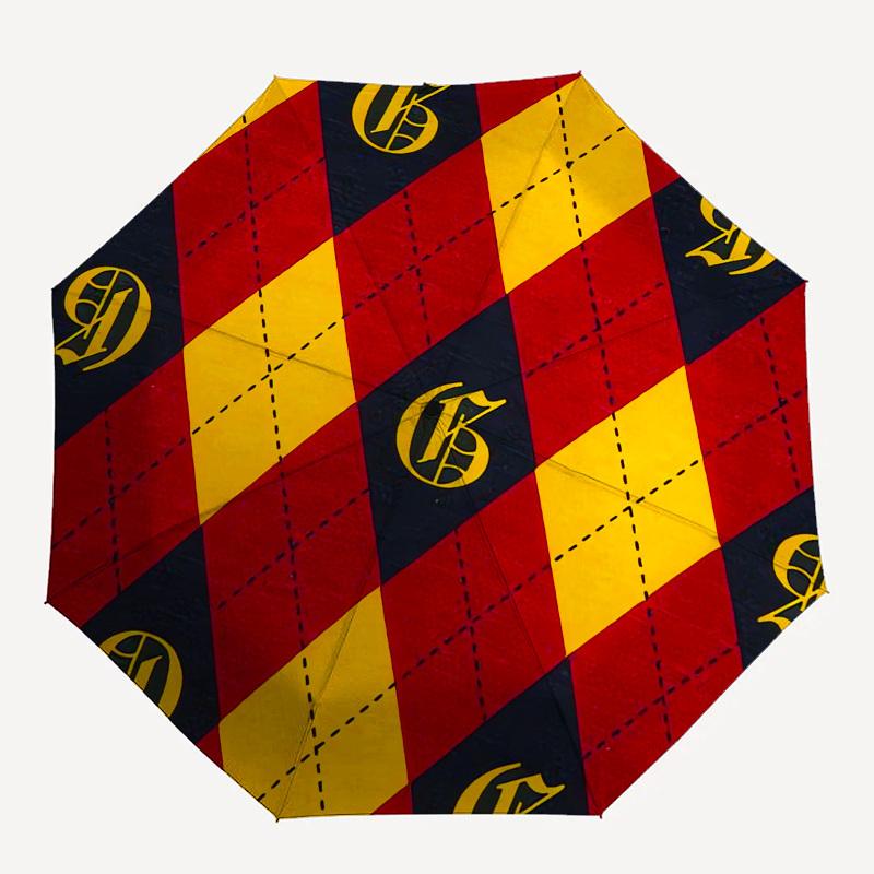 1pc Hogwarts Gryffindor House Crest Umbrella with Plastic Handle,Cartoon Pattern,Suitable for All Seasons Multi-functional Umbrella358