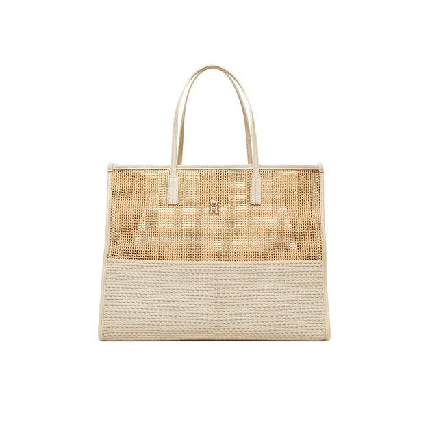 

Сумочка Tommy Hilfiger Th City Summer Tote Woven AW0AW17640 бежевый