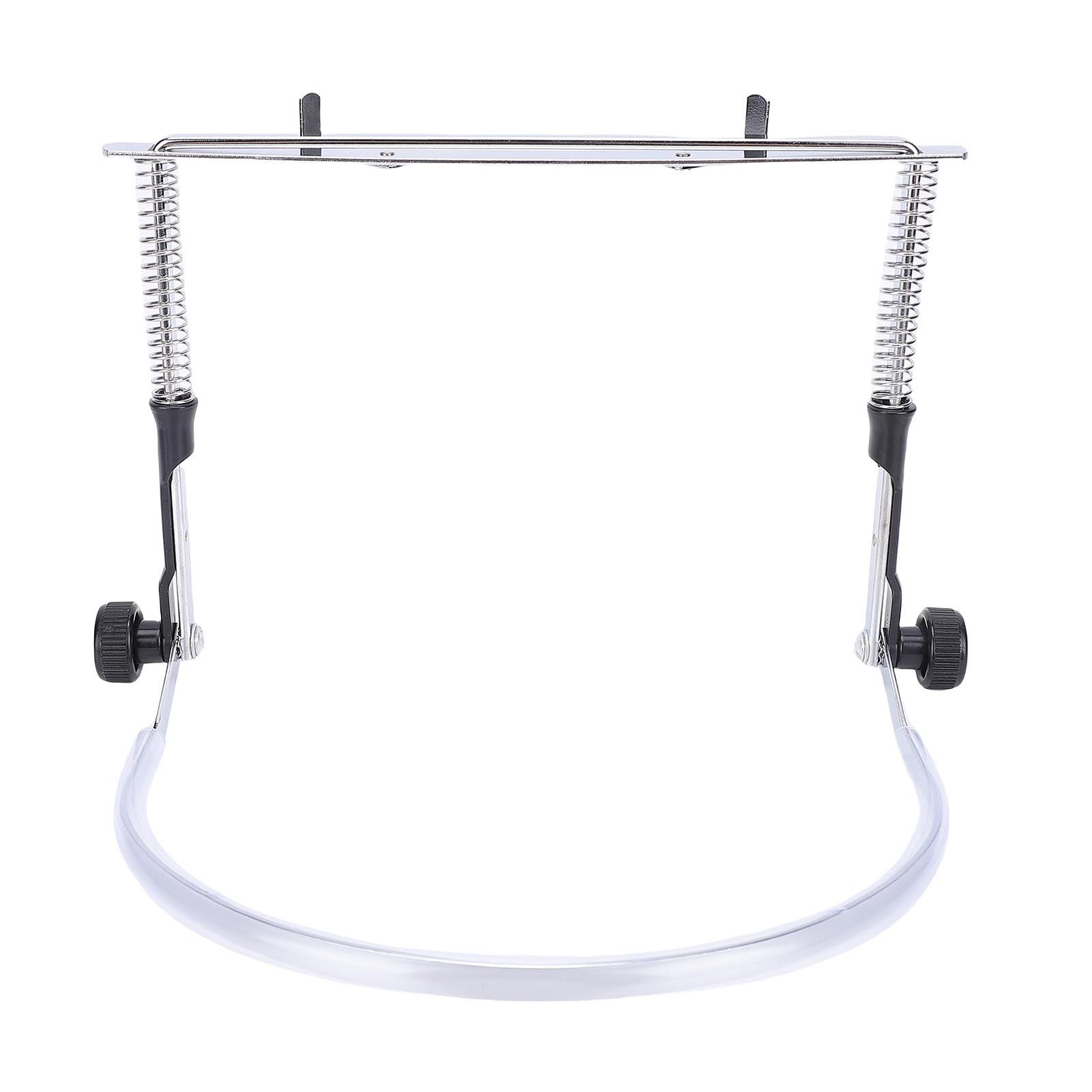Harmonica Holder Adjustable Alloy Steel Professional Harmonica Neck Holder for 10 Hole 24 Hole Harmonicas Silver with