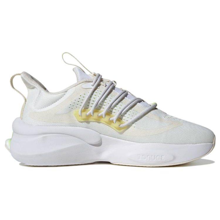 adidas AlphaBoost V1 Running Shoes 'White Yellow' IG3072