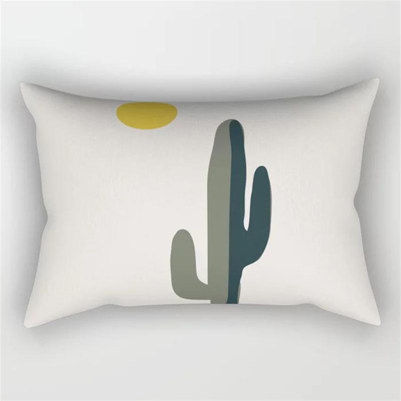 30x50 Nordic Abstract Geometric Splicing Leaf Plant Print Pillowcase Modern Fashion Polyester Cushion Cover Sofa Home Decor