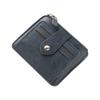 Simple PU Leather Women's Card Bag Zipper Large Capacity Men's Wallet Business Card Holder for Male And Female