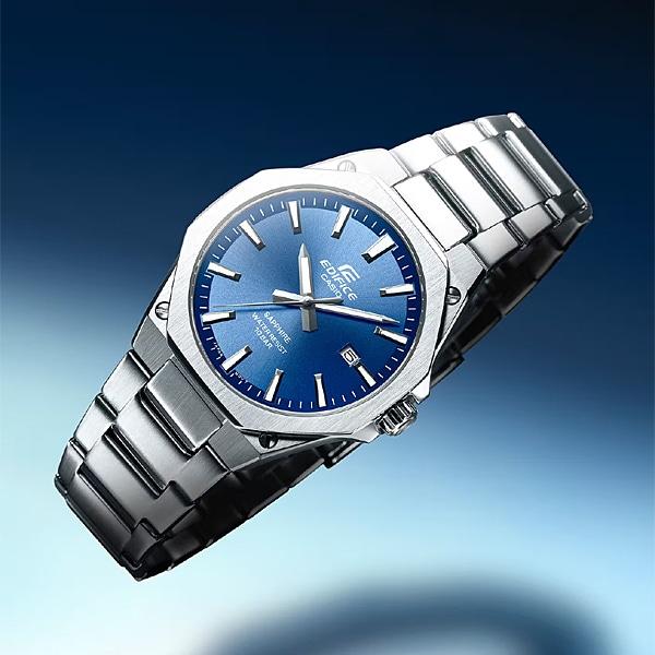 CASIO Men's EDIFICE EFR-S108DJ-2AJF [EDIFICE 3-Hand Analog Mens Metal Band] Round Watch Silver