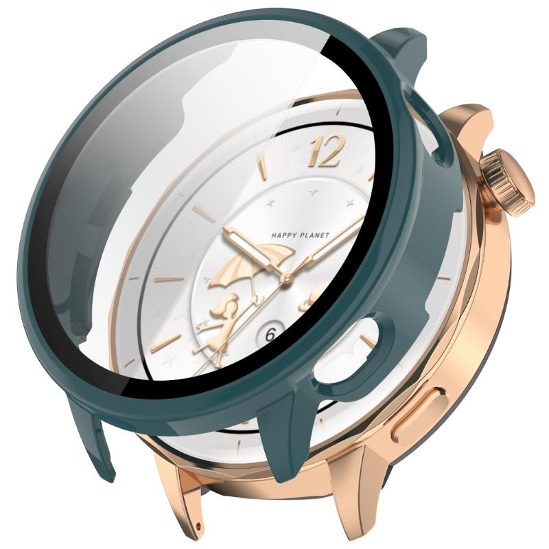 Upgrades PC Glass Mixed  Protective Cover with Full Edges  Defense & Precise Button Cutout Suitable for Watch X2 Mini