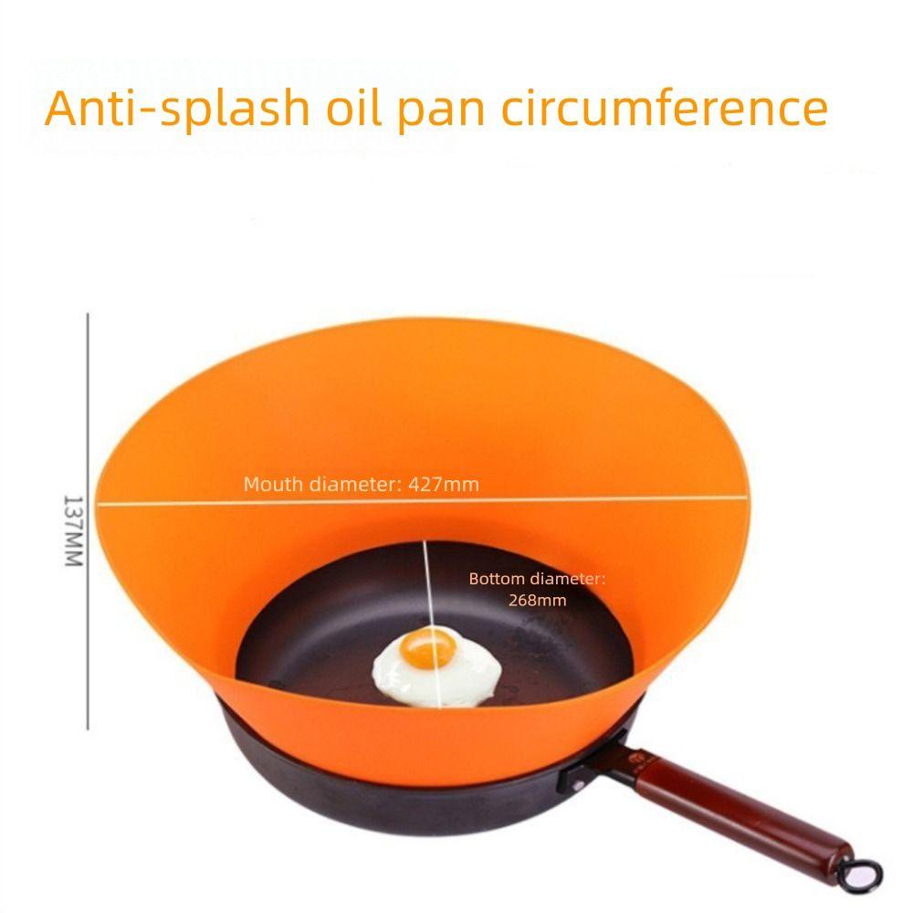 New Silicone Splash Pot Lid Foldable Splash-Proof Splash Oil Cover Multifunctional Round Pot Cover Kitchen