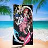 B-Bocchi The Rock Bath Towel Microfiber Soft Water Absorbing Breathable For Girl Kids Decorative Cartoon Beach Towel