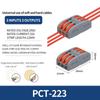 10/1000Pcs SPL-2/3/4/5 Mini Quick Wiring Terminal 2-In 2-Out,3-In 3-Out Parallel Wire Connection Connector, Press Type