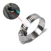 60pcs/set Hose Clamp Stainless Steel Adjustable 6-38mm Range Gear Hose Clamp
