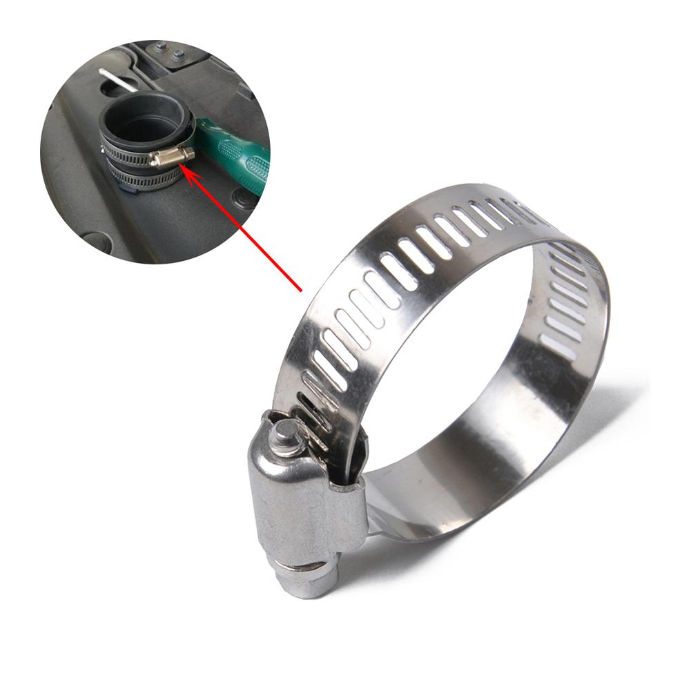 60pcs/set Hose Clamp Stainless Steel Adjustable 6-38mm Range Gear Hose Clamp