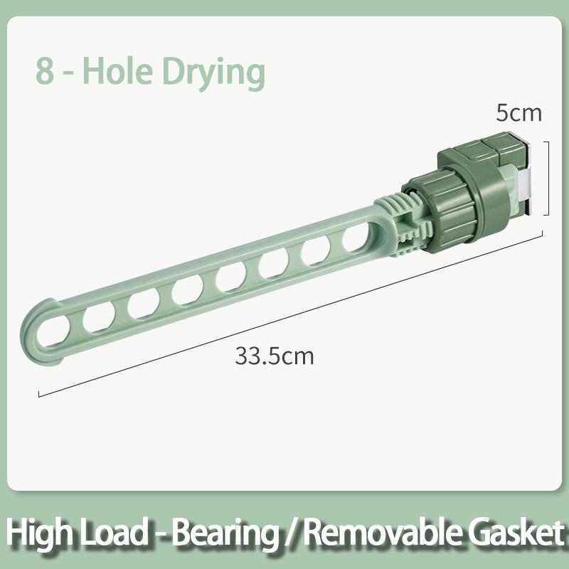 Portable Hanging Drying Rack Clothes Drying Artifact Window Clothesline Extendable Outdoor Outdoor Laundry Rope 1pcs зелёный