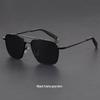 Retro Large Frame Double Bridge Sunglasses for Women with Myopia
