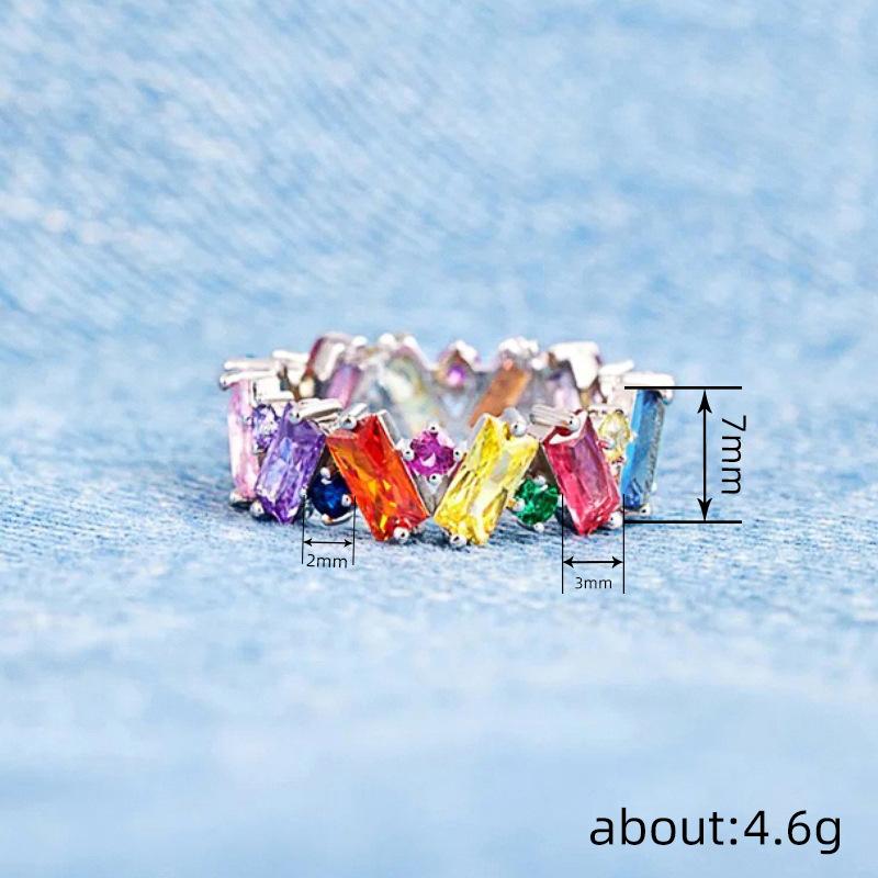 Irregular Color Ring Women, Trend Dopamine Ring, Geometric Design Personality Niche