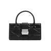 New CHARLES&KEITH PU Small CK Bag Small Square Bag Handbag Crossbody Bag Small Size Women's Black/White CK2-30782203