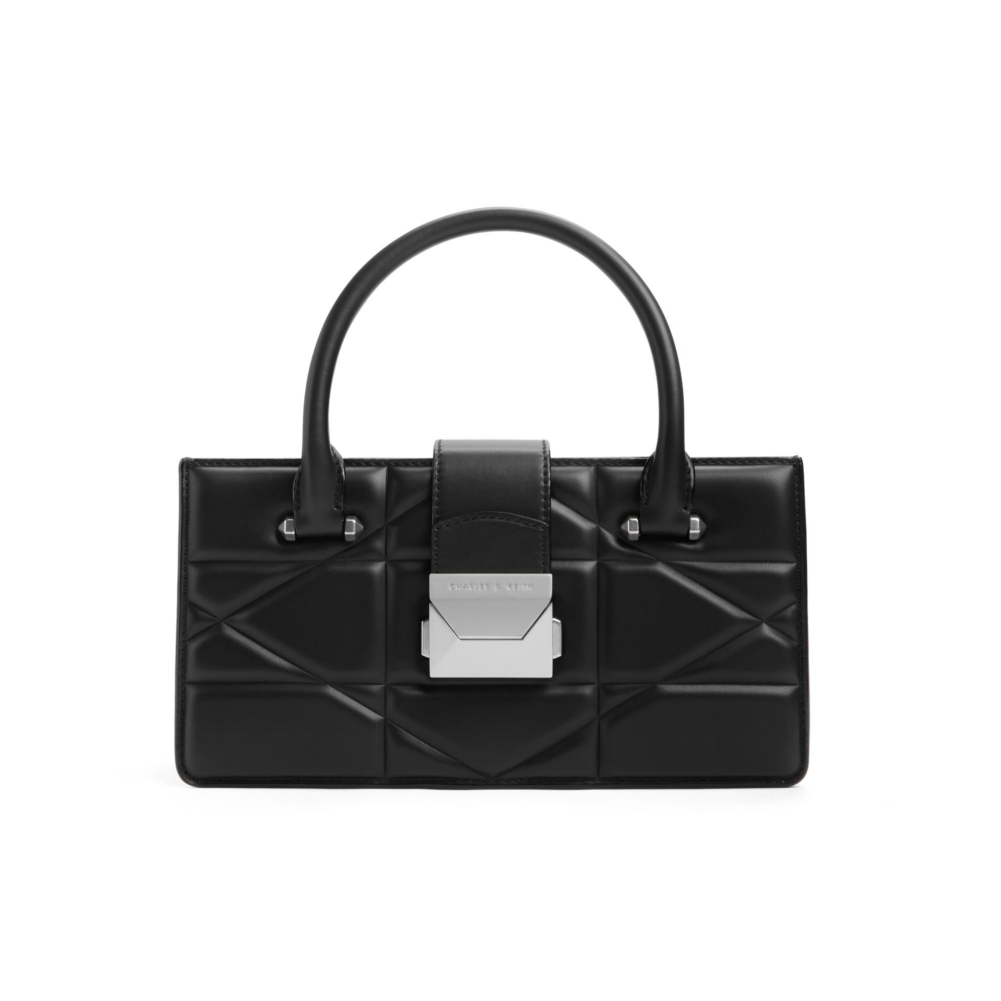 

Новая маленькая сумка CHARLES&KEITH из ПУ, маленькая квадратная сумка, сумка-тоут, сумка через плечо, маленький размер, женская, черная/белая, CK2-30782203 25.9*7.1*13.0CM