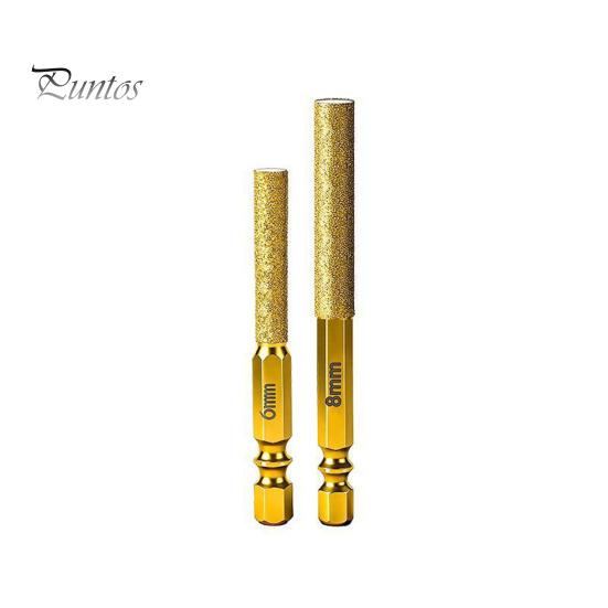 Marble Drill Bit Diamond Tile Set with Cooling Wax Core Drilling Backsplash Tool Granite Glass Concrete Anti-Slip Hex Shank