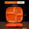 Thickened Melamine 4-Compartment Canteen Tray