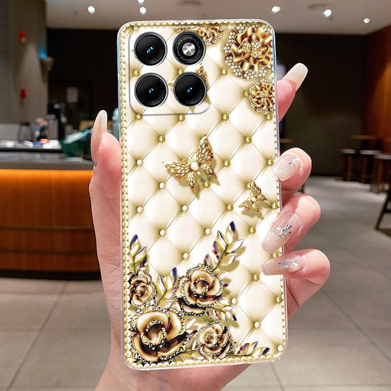 Casing For Motorola Edge 70 Fusion Luxury Dragon Cute Cool Boys Girls Soft Silicone Phone Case Back Cover Transparent TPU Shell