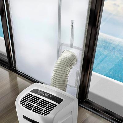 Portable  Conditioner Window Seal,500CM AC Casement Window Seal Kit, Hot  Stop  Exchange Guards with Zip and Adhesive Fastener Works with Tumble Dryer