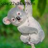 Creative Simulation animal outdoor patio garden Cartoon Koala panda Swinging suspension Animal sculpture Crafts decorations