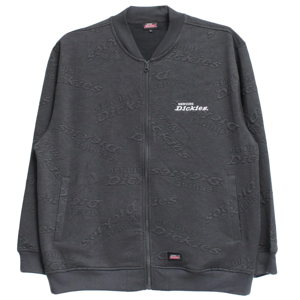 Genuine Dickies Men's MA-1 Blouson, Lightweight, Puffed Jacquard Sweat Jacket, Size 3L, Black (48)