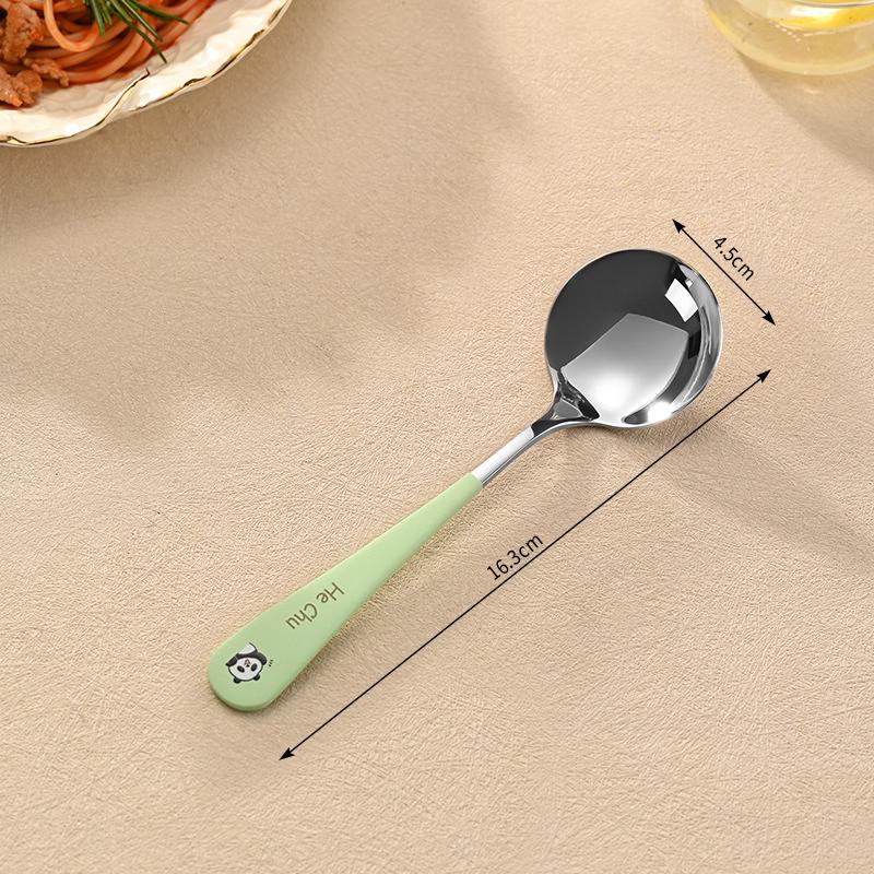 Shengjia 304 Stainless Steel Portable Cartoon Spoon Set