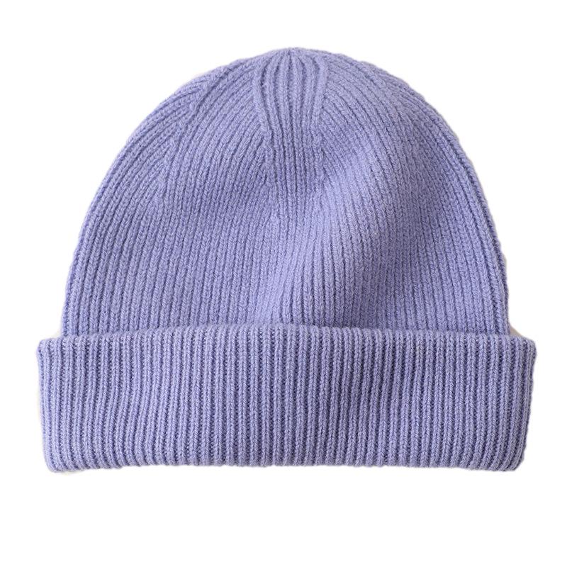 Unisex Korean Style Warm Knit Winter Hat - Fashionable Autumn/Winter Headwear
