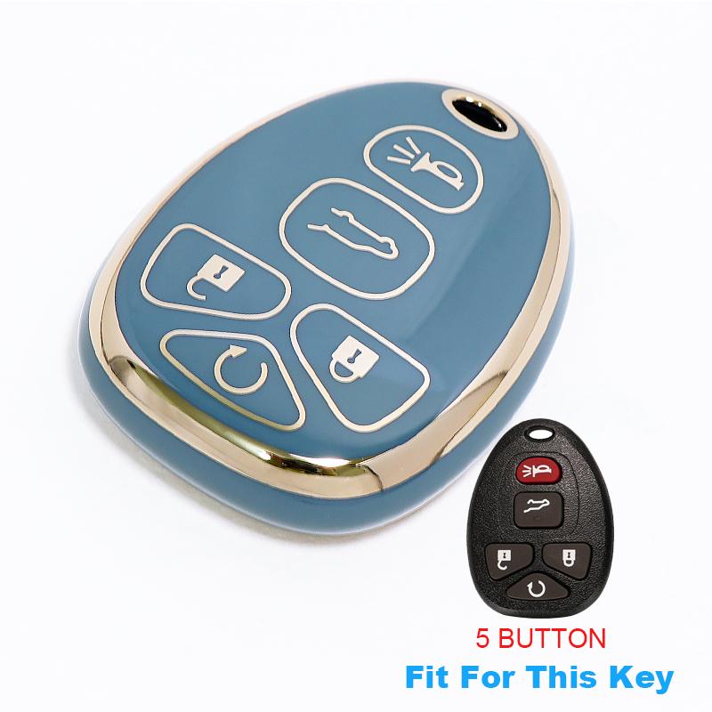 Schlüsselanhängerhülle für GMC Acadia 2007-2016 Yukon XL/Chevy Suburban Tahoe Traverse für Cadillac Escalade SRX für Buick Enclave