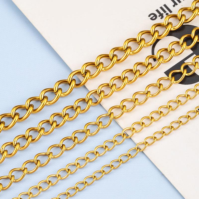 Handmade DIY Titanium Steel Adjustable Extension Chain for Jewelry and Clothing