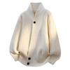 Mens Oversized Knit Cardigan Sweater Winter Casual Loose Fit Acrylic Blend Warm Pullover Jacket