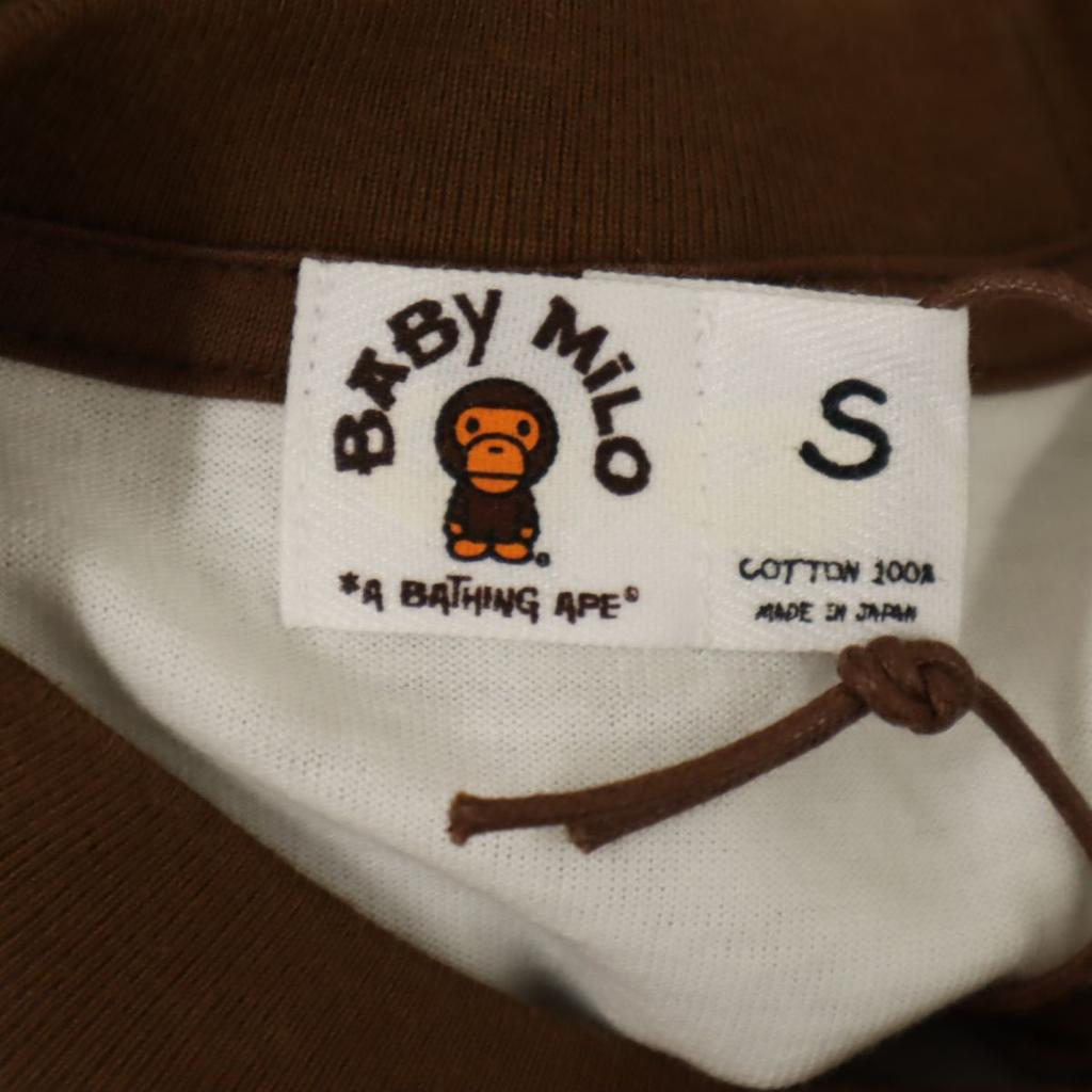 Sin usar A BATHING APE hecho en Japón Camiseta de manga corta S Baby Milo Hombre Usado