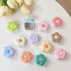 Solid Color Flower Phone Airbag Holder Mirror Sticker Flip Glass Touch Up Retractable Ring Korean Minimalist