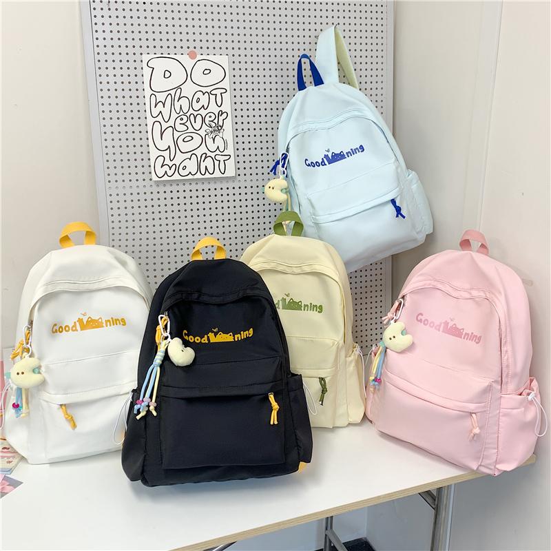 Junior School Sstudent Schoolbag Women Campus Backpack Print Large Capacity Backpack