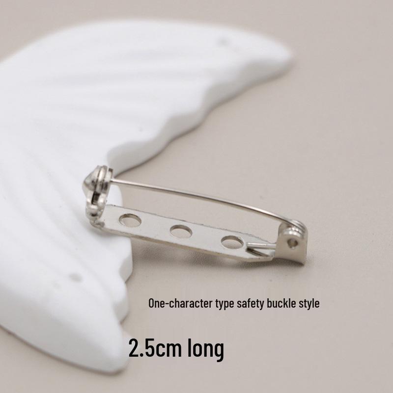 Handmade Lapel Flower Brooch Pin with Lock Clasp for DIY Hair Accessories