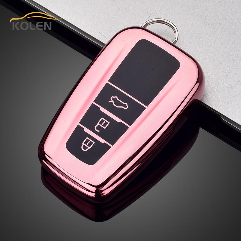 Soft TPU Car Remote Key Case Cover Shell Fob For Toyota Prius CHR C-HR Camry Corolla RAV4 Avalon Land Cruiser Prodo Accessories