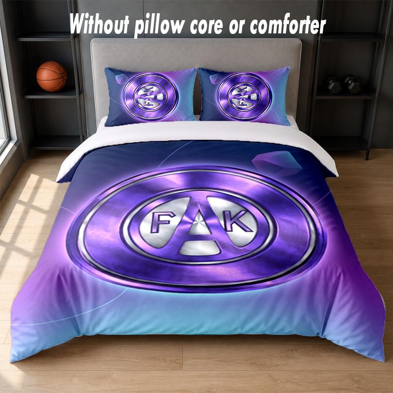 Austria Wien FC Design Bed Bedding Set 1 Duvet Cover + 2 Pillowcases Soft Breathable Household Bed Linens