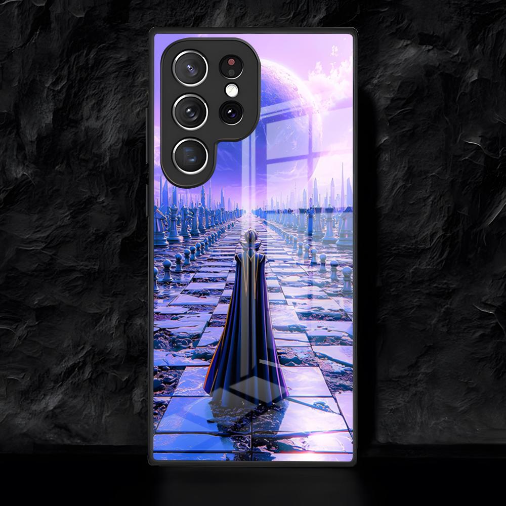 C-Code G-Geass Phone Case For Samsung S26 S25 Edge Ultra 24 23 22 21 Ultra Plus Fe A55 56 15 4G 5G Glass Cover