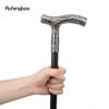 Silver Wolf Head Flower Totem Relief Walking Cane Fashion Walking Stick Gentleman Crosier Knob Walking Stick 93cm