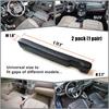 Leather Car Seat Gap Filler, 2 Pack No-Drop Seat Guard Universal Gap Stopper/Catcher To Fill The Gap Between Seat And Console Black Car Crevice