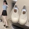 Summer Breathable Small White Shoes Female Students Platform Shoes Casual Board Shoes Street Photo 6916