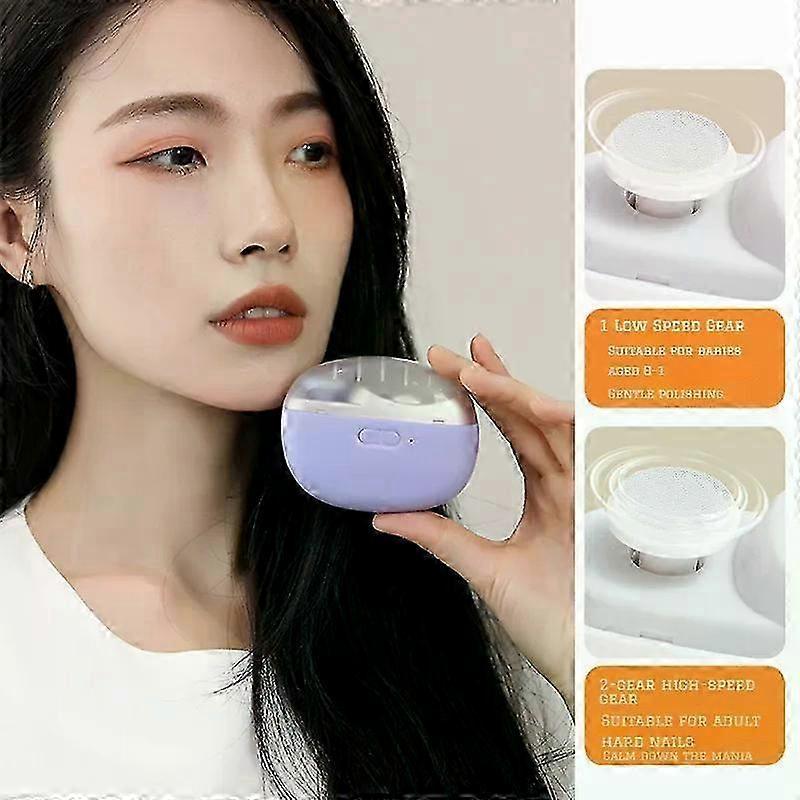 Automatic Thick Toenail Clipper - 2 in 1 for Hands & Feet, Electric Nail Trimmer for Elderly & Kids, Safe & Splash-Proof Design