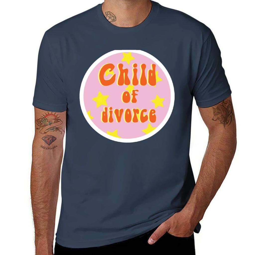 Child Of Divorce Badge Tshirt Classic Print Short Sleeve Shirt Tshirt