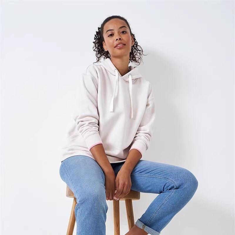 British Original Order Boat Anchor Spring and Autumn Loose Large Version Cotton Spring and Autumn Solid Hood Women Pullover Hoodie Fleece Shirt
