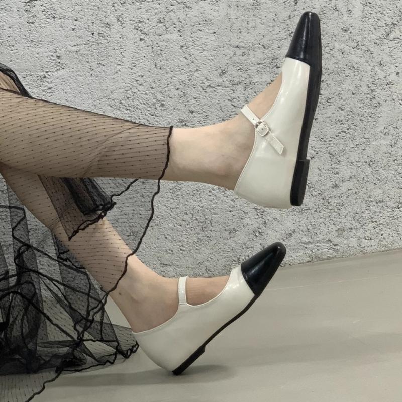 New Spring Designer Mary Jane Shoes Women's Elegant Square Toe Shoes Women Flat Shoes Fashion Casual Dress Outdoor Ballerinas