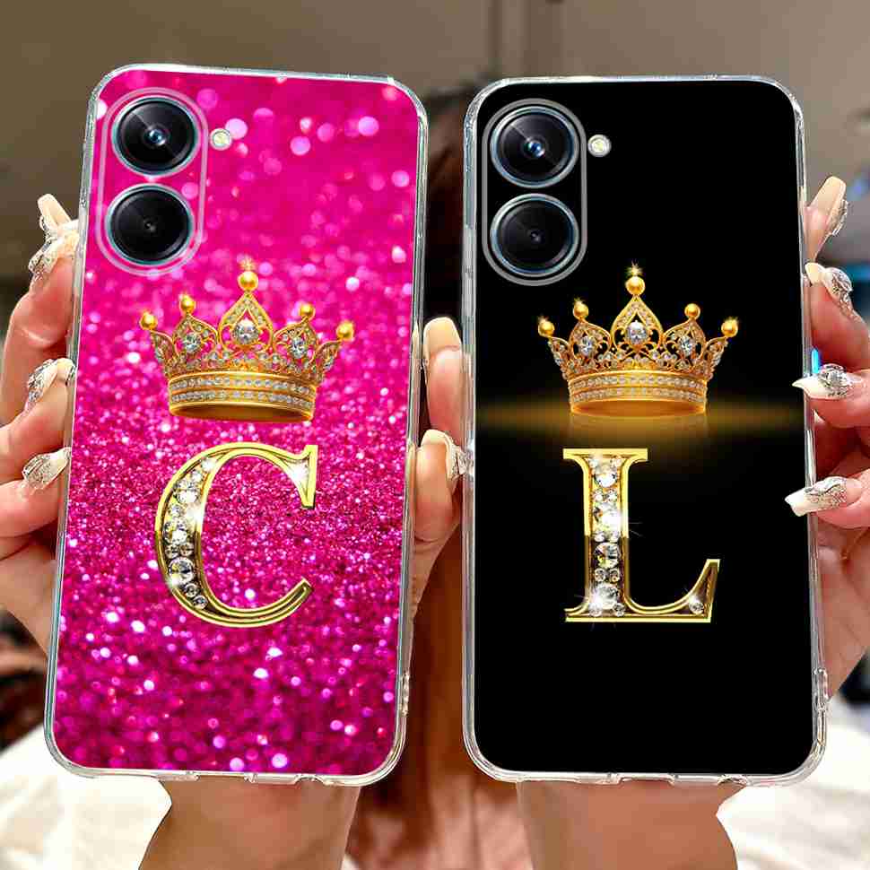 For Realme 10 Pro Case Cute Couple Letters Cover Shockproof Phone Case For Realme 10 Realme10 Pro 5G Soft Silicone Fundas