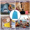 Uxcell 210D Polyester Drawstring Bags with 6x8 Waterproof Travel Storage Foldable Cinch Sacks for and Clothing Sky Blue 5-Pack Toggles, Inch, Bags,