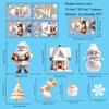 Christmas Snowman Snowflake Santa Claus Wall Sticker New Year Glass Window Decoration Mural Room Home Decor Electrostatic Decals