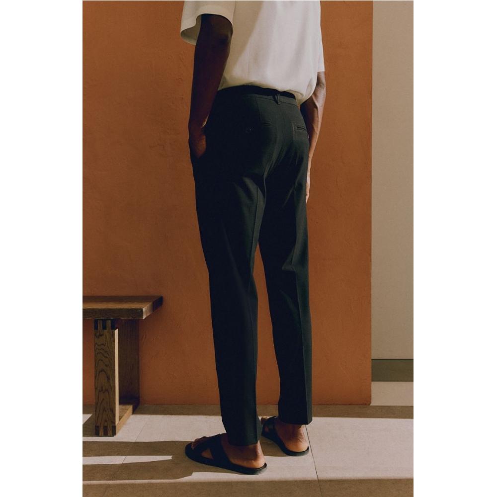 H M sliM Fit Trousers Black